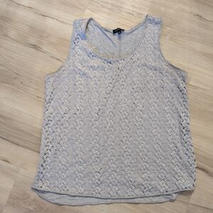 The Limited Lace Tank Top - Light Gray